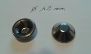 CLIPS ROUE DIAMETRE 12 MM LOT DE 2 pour KART A PEDALES FERBEDO jouet extérieur - Foto 1 di 6