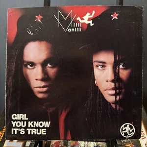 Milli Vanilli / Girl You Know It’s True Picture Sleeve Only-no Record Arista PS - Picture 1 of 3