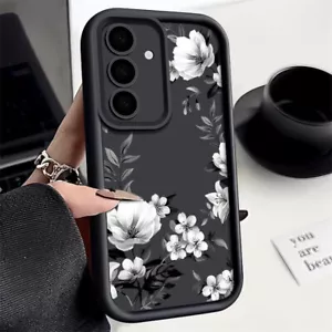 Weiche Slim Handyhülle Blumen für Samsung S25 S23 S22 Ultra S24 FE A16 A15 A55 A35 - Bild 1 von 20