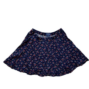 Polo Ralph Lauren Navy Floral Print Skater Skirt Girls Size 16 MSRP$49.50 - Picture 1 of 6