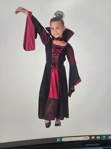 Mädchen Vampirin Kleid Kostüm Größe 12-14 - Bild 1 von 1