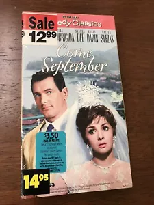 Come September (VHS) Rock Hudson Gina Lollobrigida Sandra Dee Bobby Darin ~ NEW - Picture 1 of 5