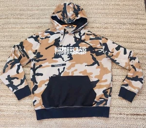 Timberland Men's Hoodie Camo Pattern Long Sleeve Pullover LARGE - Picture 1 of 6