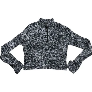 Lululemon Swiftly Tech 1/2-Reißverschluss Langarm 2.0 Space Dye schwarz weiß Damen 12 - Bild 1 von 10