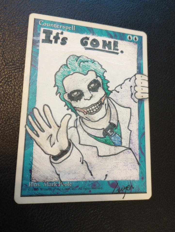 Joker Counterspell MTG Hand painted alternate art - Image 1 of 1