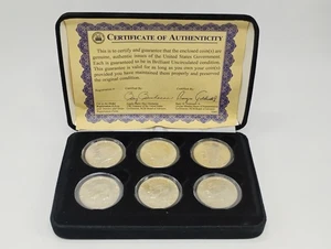 Juego de medio dólar BU Kennedy como nuevo de coleccionista nacional 1964 a 1969 con certificado de autenticidad - Imagen 1 de 9