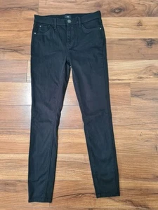 River Island Jeggings Trousers Size 12 Slim Stretchy Black Very Good Condition - Picture 1 of 6
