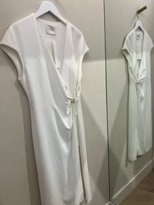Dion Lee Whitewash Link Wrap Dress Size 14 - Picture 1 of 7