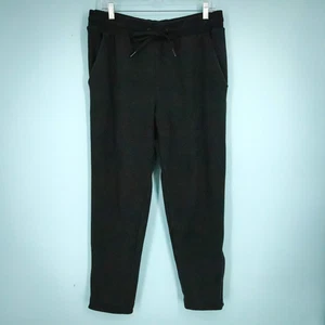 Athleta Gr. Large L schwarz kuschelig Karma Pull On Kordelzug Jogger Jogginghose Hose - Bild 1 von 9