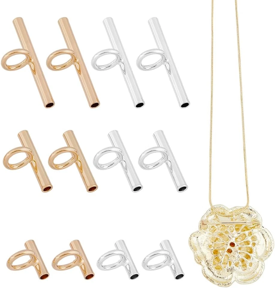 SUPERHALLAZGOS 12 piezas 3 tamaños pin a colgante convertidor broche colgante convertidor Foto 1 de 4