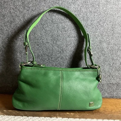 Bolso de Hombro Hobo The Sak Guijarro Cuero Suave Verde Palma Top Cremallera Usado en Excelente Condición Foto 1 de 4