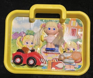 VINTAGE KNICKERBOCKER DOLLY POPS yellow FRAME Play Set Outdoor Playtime car 1979 - Picture 1 of 4