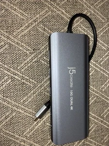 j5create 4K USB Type-C Triple-Monitor Mini Dock JCD398 (NO BOX) =NEVER USED= - Picture 1 of 4