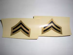 US ARMY - STRISCE CORPORALI - DECALCOMANIE M1 - 1 PAIO - Foto 1 di 1