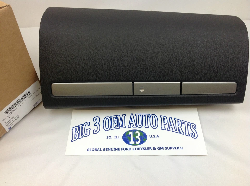 Chevrolet Silverado GMC Sierra Dash Compartment w/ Sliver Latch & Door new OEM - Image 1 of 4