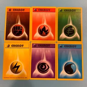 Pokemon Cards Base Set Energy Complete Common Set 97/102-102/102 NM/MINT - Picture 1 of 8