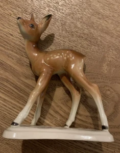 Vintage Cortendorf W. Germany Ceramic Figurine Fawn  / Deer No.2941 - Picture 1 of 10
