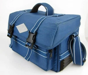 CLASSIC Blue Padded Camera Shoulder Bag Case for SLR & Cameras Video 30x20cm - Picture 1 of 11