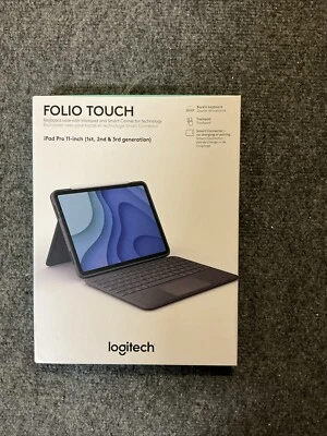 New Logitech - Folio Touch Keyboard Folio for Apple iPad Pro 11" - Image 1 of 2