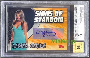 2005-06 TOPPS SIGNS OF STARDOM AUTO: CARMEN ELECTRA - AUTOGRAPH BAYWATCH BGS 9 - Picture 1 of 13