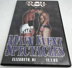 ROH Main Event Spectacles 2003 DVD Ring Of Honor Wrestling AEW WWE NXT TNA PWG - Picture 1 of 2