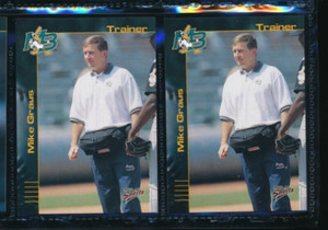 Lot (2) 2001 Multi-Ad #27 Mike Graus Trainer Myrtle Beach Pelicans (FP28) SWSW7