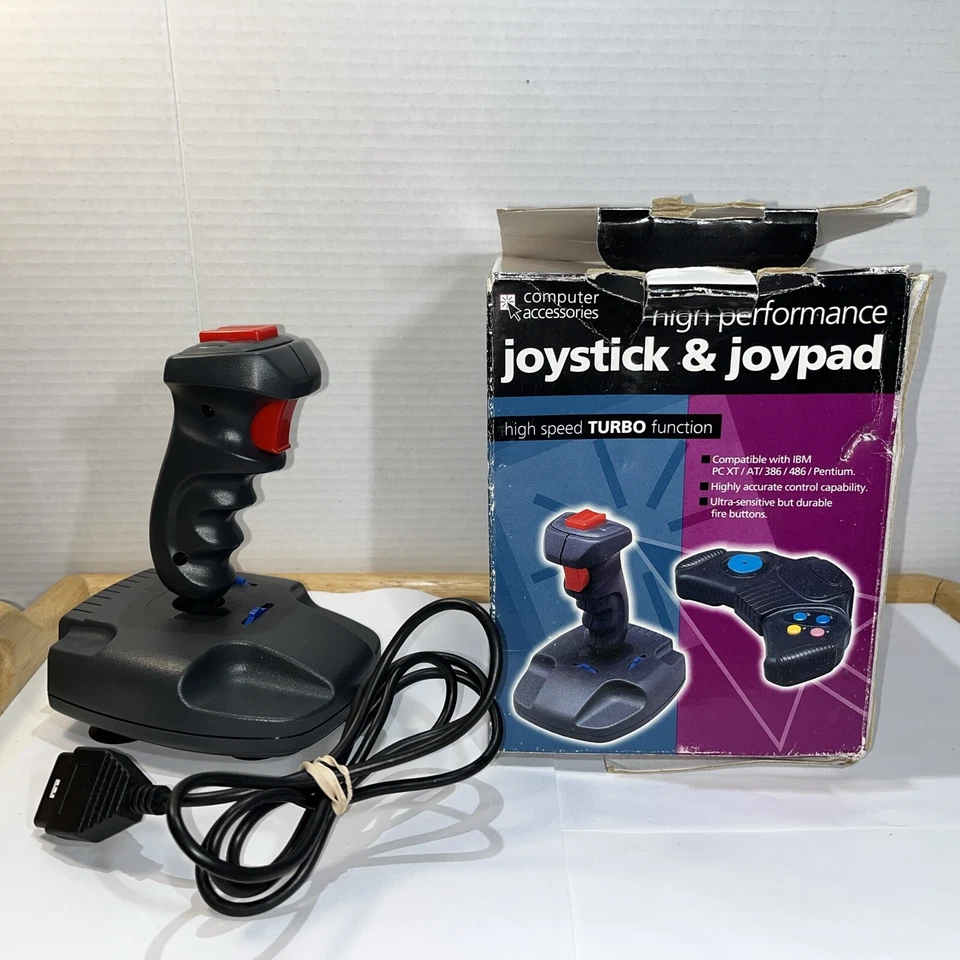Vintage Computer Accessories Joystick   For IBM PC Video Game Controllers  - Image 1 of 4