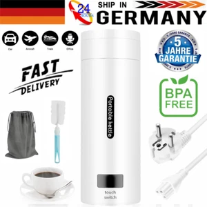 Kleiner Tragbarer Wasserkocher Mini Elektrischer Wasserkocher Reise Beheizter DE - Bild 1 von 20
