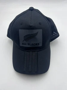 Adidas Hat Adult Black Strapback All Blacks Logo DN5874 AB 3S Cap Mens NWT - Picture 1 of 10