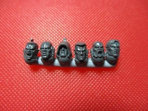 Warhammer 40k Marines Espaciales Deathwatch Veteranos Cabezas Desnudas x6 Bits Caja de Repuestos - Imagen 1 de 1