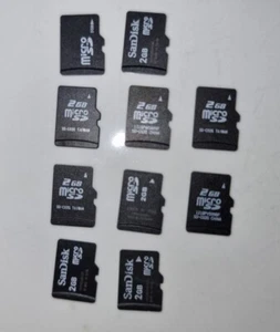 10 x 2gb mieszanka, luzem, micro SD, karty pamięci sandisk hc sony mieszane marki - Zdjęcie 1 z 3