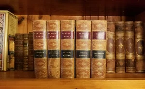 IRVING'S WORKS printed 1849 (5 of 7 volumes containing 10 works) antique books - Picture 1 of 10