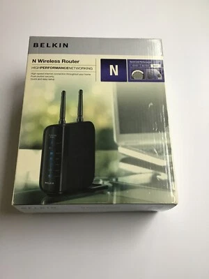 Belkin F5D8236-4 (v2) 54 Mbps 4-Port 10/100 Wireless N Router W/ Stand Bundle  - Image 1 of 3