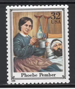 2975r * PHOEBE PEMBER ** ENFERMERA * GUERRA CIVIL * Estampilla de franqueo de estados unidos montada sin montar o nunca montada - Imagen 1 de 1