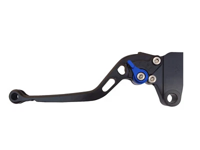 1 x black long motorcycle clutch lever blue for kawasaki zr-7/s 1999 - 2003 - Image 1 of 4