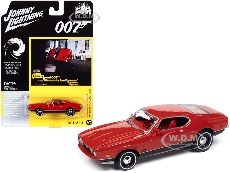 1971 FORD MUSTANG MACH 1 КРАСНЫЙ «ДЖЕЙМС БОНД» 1/64 JOHNNY LIGHTNING JLPC002-JLSP126 - Изображение 1 из 1
