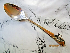 CUCHARA DE CAFÉ DE PLATA VINTAGE RARA C 1945, SHEFFIELD, 10,5 CM, 6 6 GRAMOS - Imagen 1 de 8