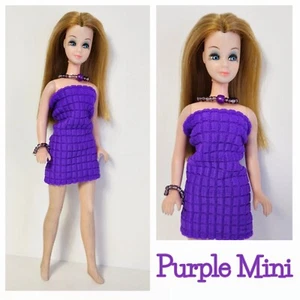 DAWN DOLL CLOTHES Purple MINI DRESS and JEWELRY HM Fashion NO DOLL dolls4emma - Picture 1 of 5