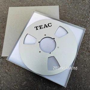 1 Pair 10.5" TEAC 1/4" Empty Tape Reels For Reel To Reel Tape Recorders(Sliver) - Picture 1 of 6