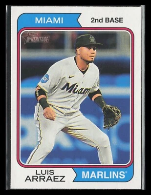 2023 Topps Heritage Luis Arraez #615 - Image 1 of 2