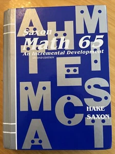 Math 65 incremental Development Saxon 6/5 Homeschool STUDENT hardcover TEXTBOOK - Picture 1 of 7