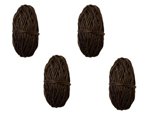 Pack of 4 BROWN Waxed Linen Cotton Jewelry Cord 1mm Craft Thread 100 yds - Picture 1 of 4