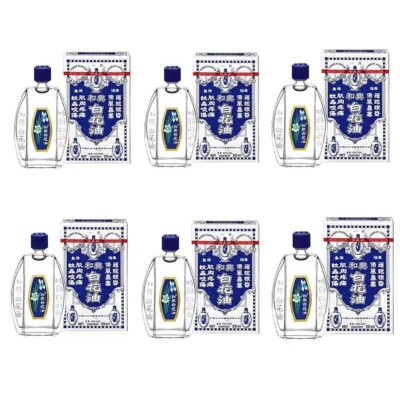 6 x 20ml Hoe Hin White Flower Embrocation Pak Fah Yeow - Image 1 of 3