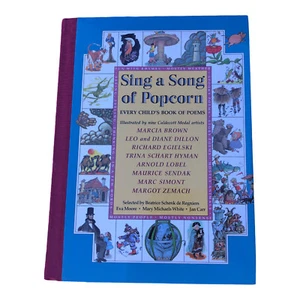 Sing A Song Of Popcorn Every Childs Book Of Poems Caldecott Hardcover 1988 - Picture 1 of 11