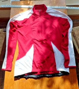 Crane Bike Damen Radtrikot rot/weiß, 1/4 Reißverschluss, Large - Bild 1 von 5