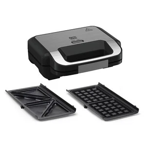 Jamie Oliver SW70J810 Appareil combiné gaufré sandwich 2 en 1 revêtement anti... - Picture 1 of 6