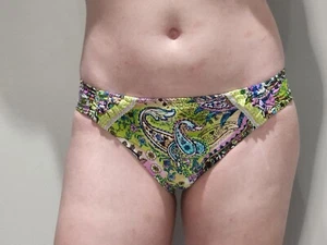 Lucky Brand hipster paisley boho bikini bottom size S - Picture 1 of 9