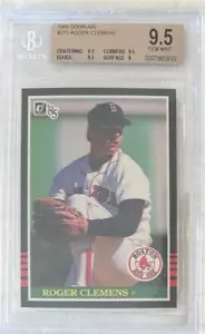 Roger Clemens Donruss 1985 radiocontrol... graduado BGS 9,5 gema como nuevo - Imagen 1 de 2