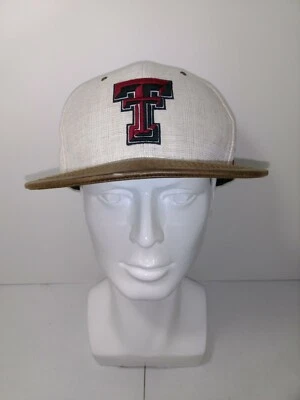 New NWT Texas Tech University Red Raiders Zephyr Snapback Hat Men's Beige - Image 1 of 4