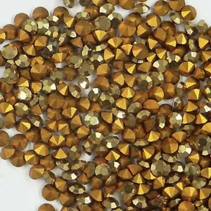 1100 PP32 FARBE: 60 Swarovski Strasssteine konischer Boden PP32 (4mm) COMET GOLD - Bild 1 von 4